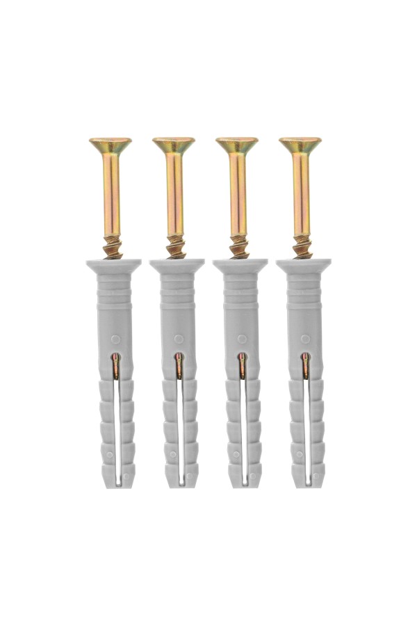 Дюбель-гвоздь полипропиленовый с потайным бортиком 6 х 40 мм, 200 шт Сибртех