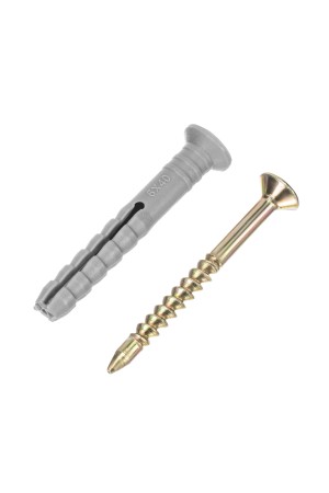 Дюбель-гвоздь полипропиленовый с потайным бортиком 6 х 40 мм, 200 шт Сибртех