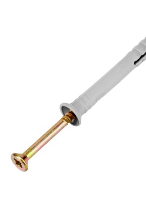 Дюбель-гвоздь полипропиленовый с потайным бортиком 6 х 60 мм, 200 шт Сибртех