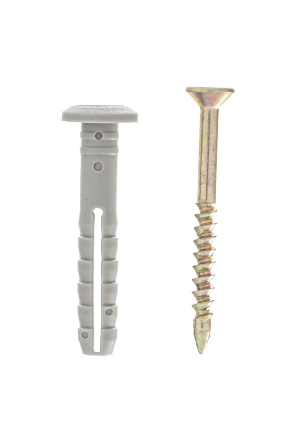Дюбель-гвоздь полипропиленовый грибовидный бортик 6 x 40 мм, 200 шт Сибртех