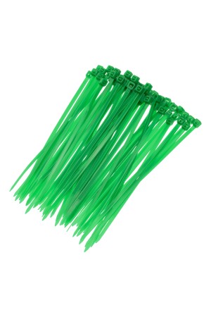 Хомуты, 100 x 2.5 мм, пластиковые, зеленые, 100 шт Сибртех