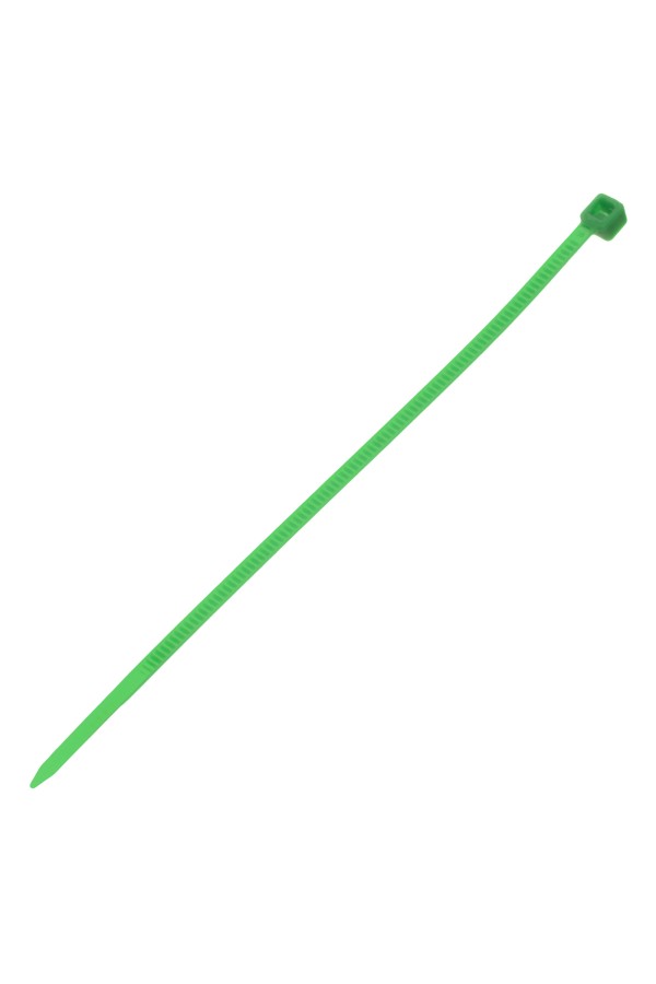 Хомуты, 100 x 2.5 мм, пластиковые, зеленые, 100 шт Сибртех