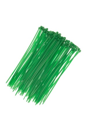 Хомуты, 150 x 2.5 мм, пластиковые, зеленые, 100 шт Сибртех
