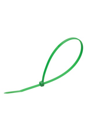 Хомуты, 250 x 3.6 мм, пластиковые, зеленые, 100 шт Сибртех