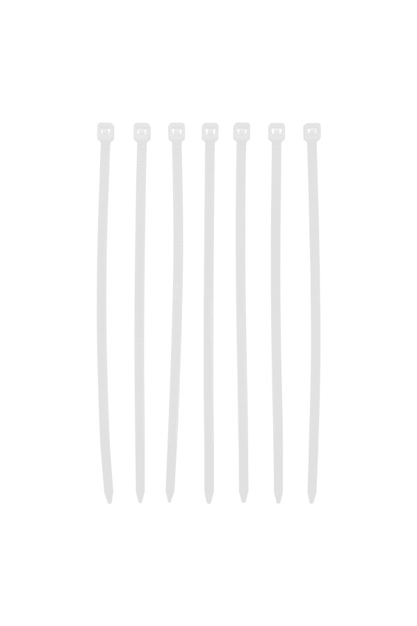 Хомуты, 100 x 2.5 мм, пластиковые, белые, 100 шт Сибртех