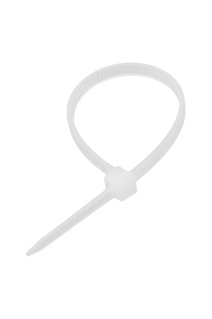 Хомуты, 160 x 2.5 мм, пластиковые, белые, 100 шт Сибртех