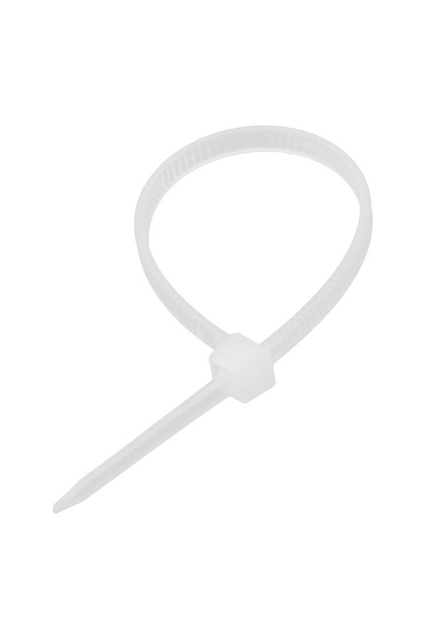 Хомуты, 160 x 2.5 мм, пластиковые, белые, 100 шт Сибртех