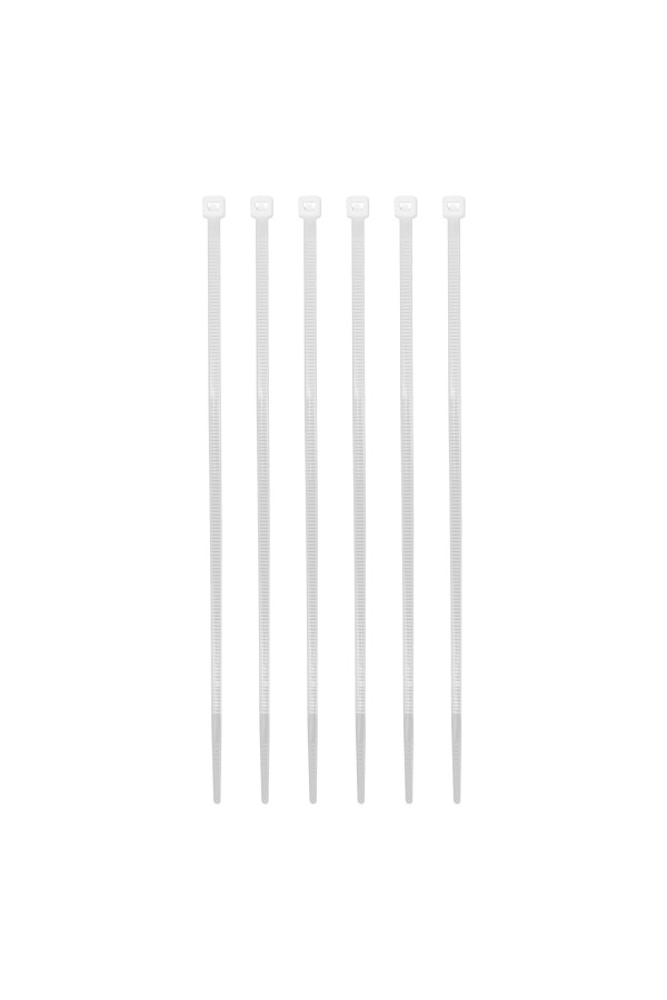 Хомуты, 180 x 3.6 мм, пластиковые, белые, 100 шт Сибртех