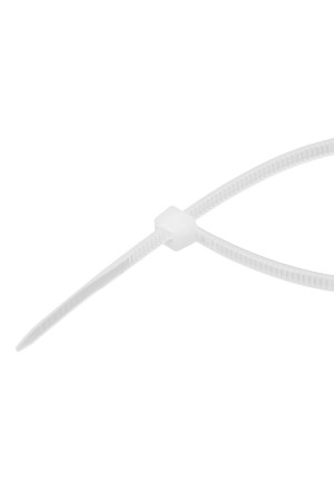 Хомуты, 300 x 3.6 мм, пластиковые, белые, 100 шт Сибртех