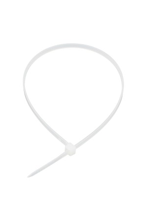 Хомуты, 300 x 3.6 мм, пластиковые, белые, 100 шт Сибртех