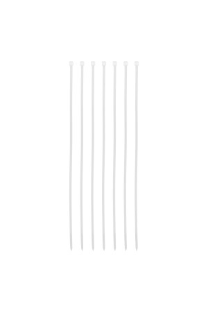 Хомуты, 300 x 3.6 мм, пластиковые, белые, 100 шт Сибртех