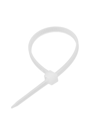 Хомуты, 200 x 4.8 мм, пластиковые, белые, 100 шт Сибртех