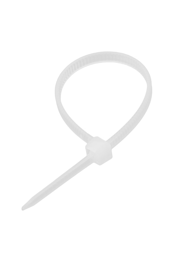 Хомуты, 200 x 4.8 мм, пластиковые, белые, 100 шт Сибртех