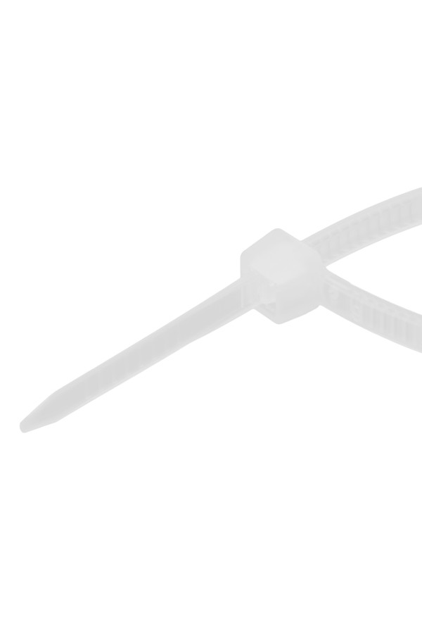Хомуты, 200 x 4.8 мм, пластиковые, белые, 100 шт Сибртех