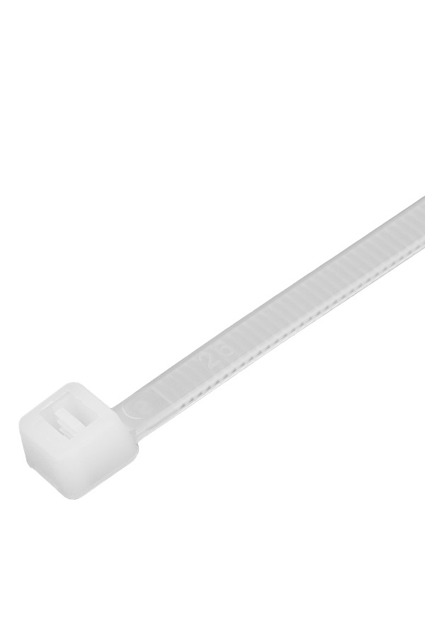 Хомуты, 300 x 4.8 мм, пластиковые, белые, 100 шт Сибртех