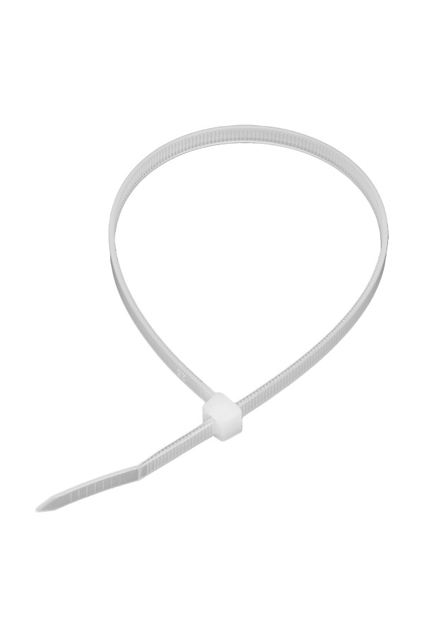 Хомуты, 300 x 4.8 мм, пластиковые, белые, 100 шт Сибртех