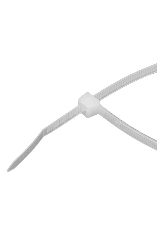 Хомуты, 300 x 4.8 мм, пластиковые, белые, 100 шт Сибртех