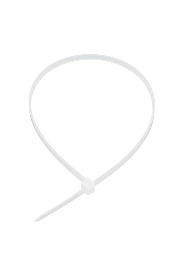 Хомуты, 400 x 4.8 мм, пластиковые, белые, 50 шт Сибртех