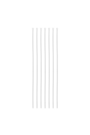 Хомуты, 400 x 4.8 мм, пластиковые, белые, 50 шт Сибртех