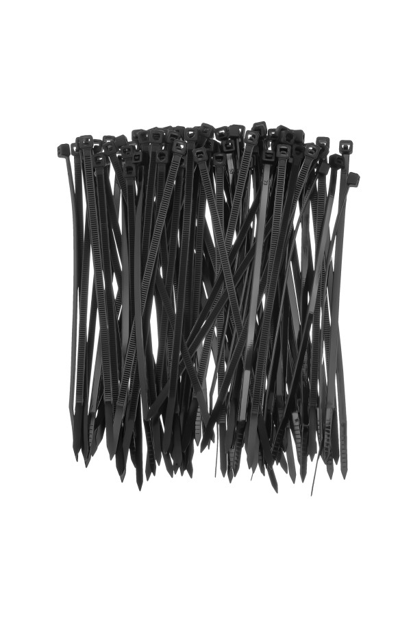 Хомуты, 150 х 3.6 мм, пластиковые, черные, 100 шт Сибртех