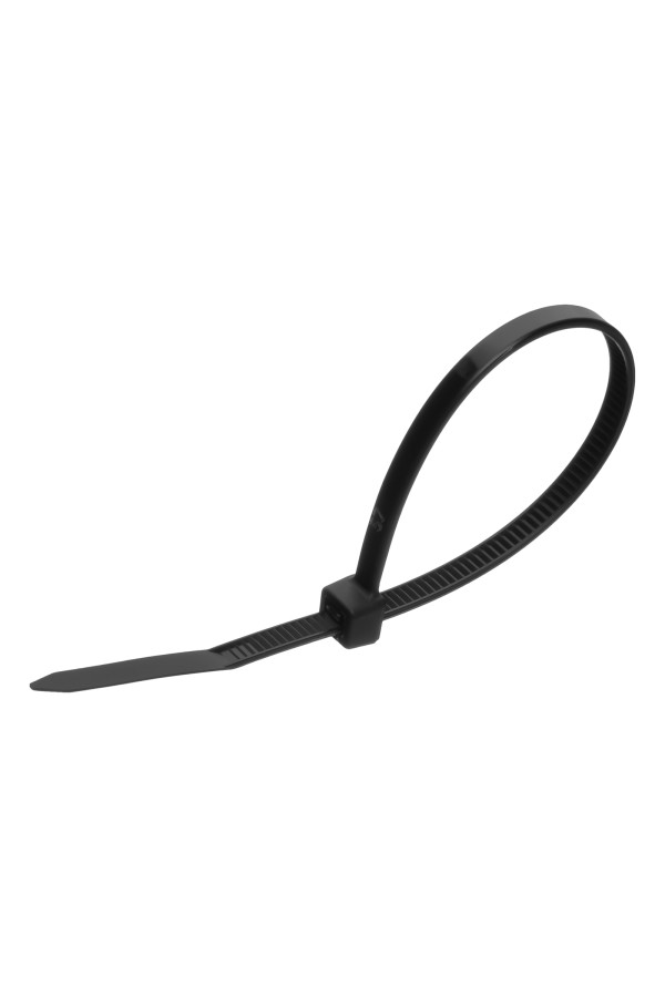 Хомуты, 150 х 3.6 мм, пластиковые, черные, 100 шт Сибртех