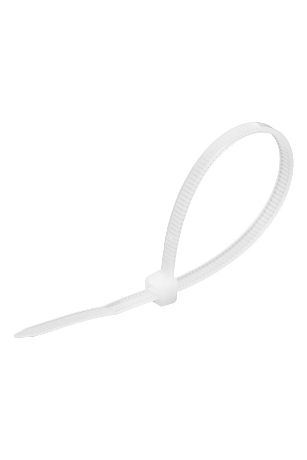 Хомуты, 150 х 3.6 мм, пластиковые, белые, 100 шт Сибртех