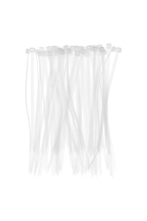 Хомуты, 150 х 3.6 мм, пластиковые, белые, 100 шт Сибртех