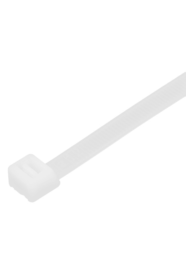 Хомуты, 200 х 8 мм, пластиковые, белые, 100 шт Сибртех
