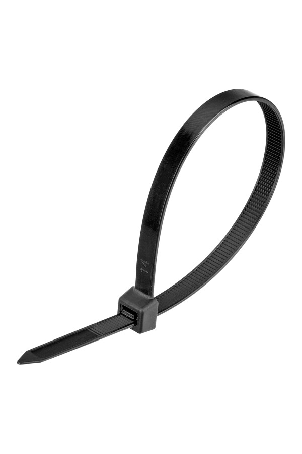 Хомуты, 250 х 8 мм, пластиковые, черные, 100 шт Сибртех