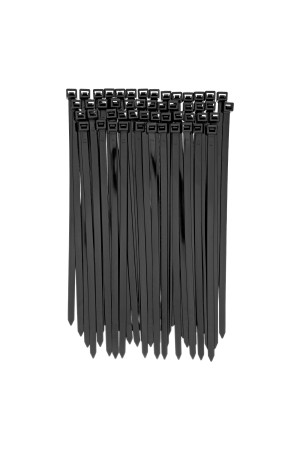 Хомуты, 250 х 8 мм, пластиковые, черные, 100 шт Сибртех