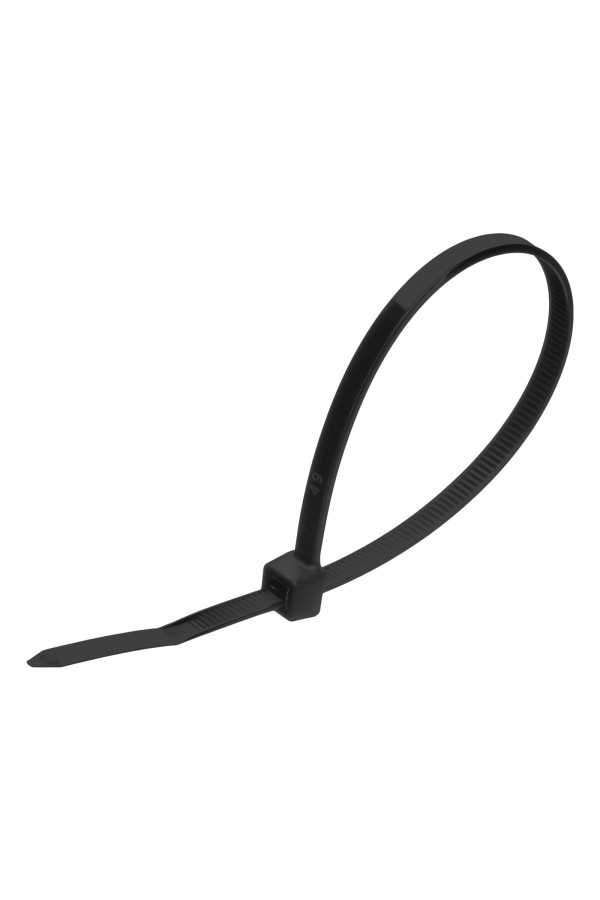 Хомуты, 200 x 4.8 мм, пластиковые, черные, 100 шт Сибртех