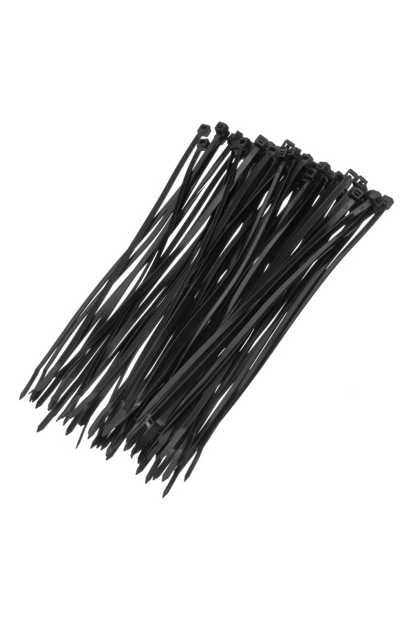 Хомуты, 250 x 4.8 мм, пластиковые, черные, 100 шт Сибртех