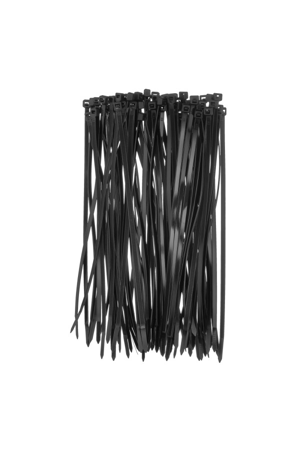 Хомуты, 250 x 4.8 мм, пластиковые, черные, 100 шт Сибртех