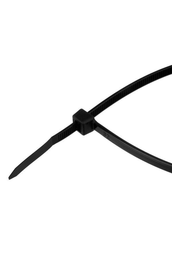 Хомуты, 300 x 4.8 мм, пластиковые, черные, 100 шт Сибртех