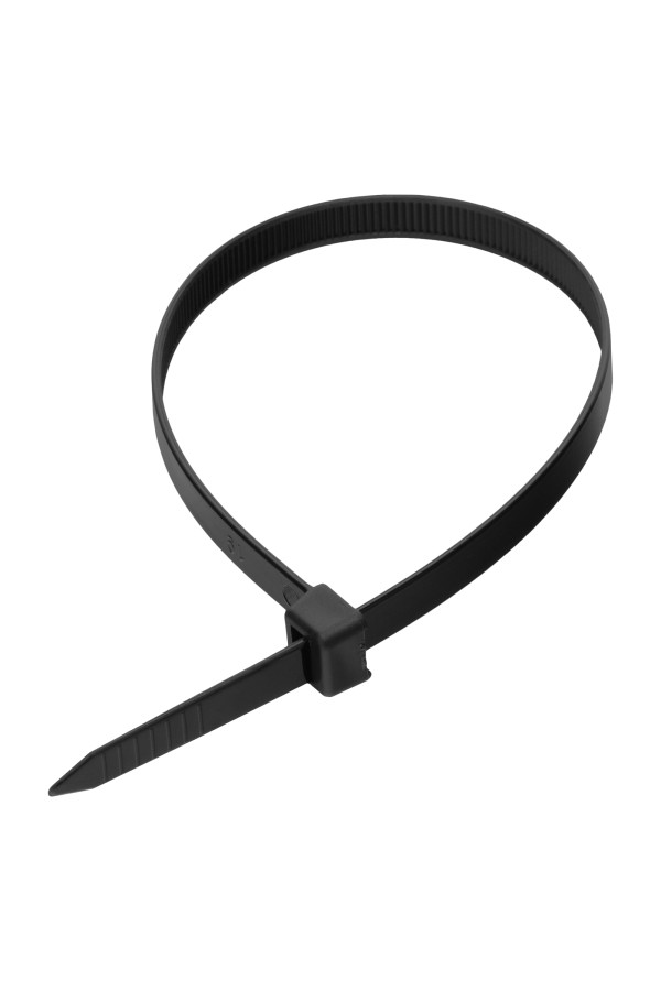 Хомуты, 300 х 8 мм, пластиковые, черные, 100 шт Сибртех