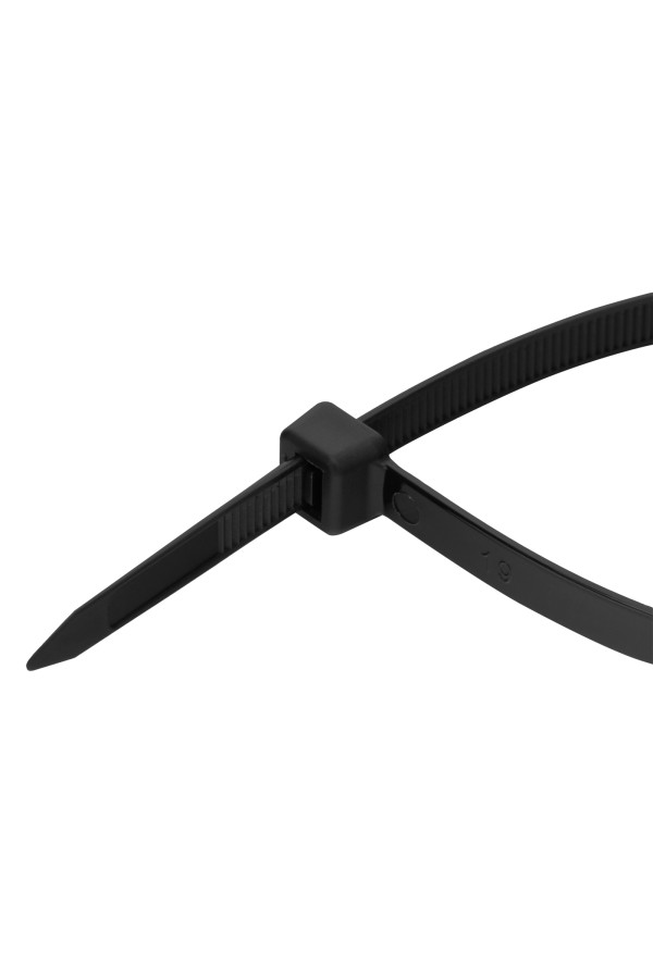 Хомуты, 300 х 8 мм, пластиковые, черные, 100 шт Сибртех