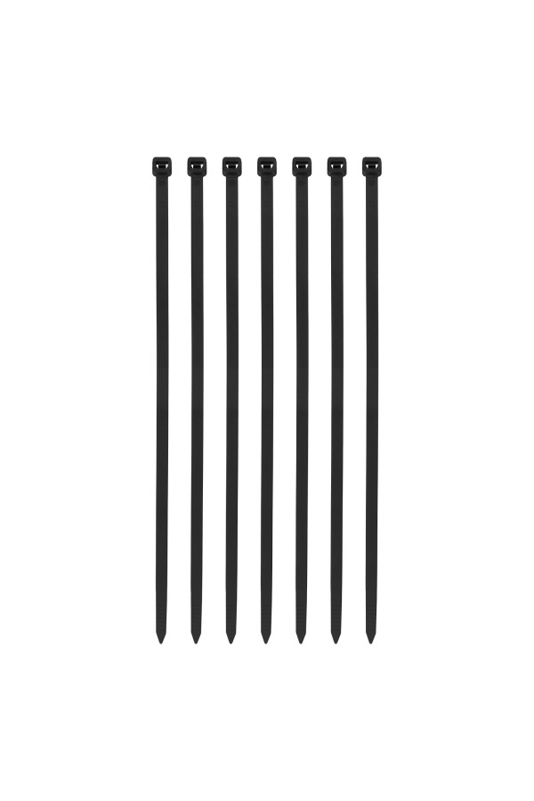 Хомуты, 300 х 8 мм, пластиковые, черные, 100 шт Сибртех