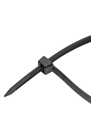 Хомуты, 400 х 8 мм, пластиковые, черные, 50 шт Сибртех