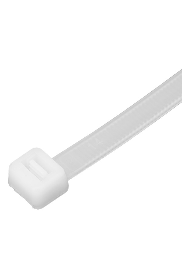 Хомуты, 400 х 8 мм, пластиковые, белые, 50 шт Сибртех