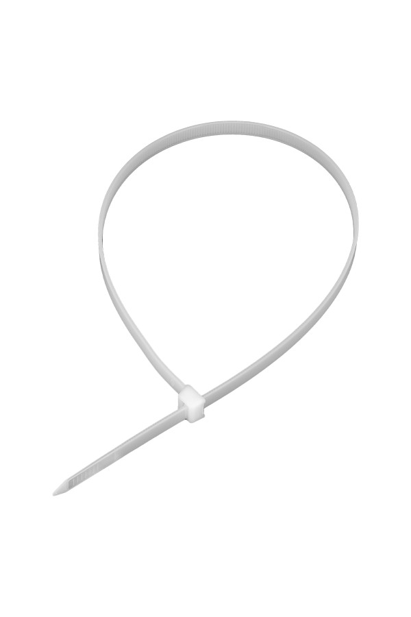 Хомуты, 500 х 8 мм, пластиковые, белые, 50 шт Сибртех