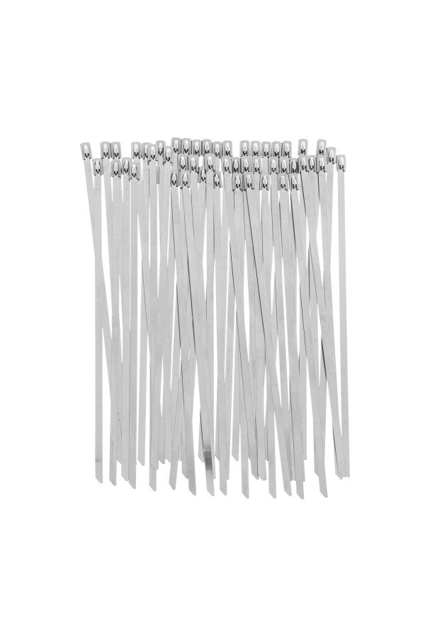 Хомуты, 200 х 4.6 мм, нержавеющая сталь, 50 шт Сибртех