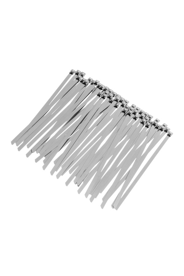 Хомуты, 200 х 4.6 мм, нержавеющая сталь, 50 шт Сибртех