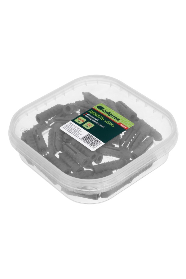 Дюбель, 8 x 30 мм, "Еж" распорный полипропиленовый, 50 шт Сибртех