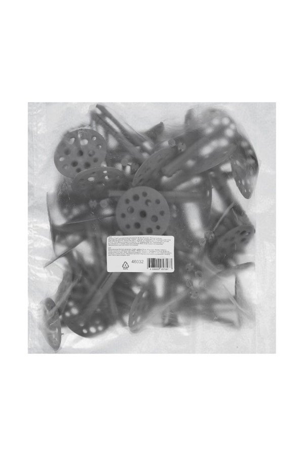 Дюбель, "Гриб" для крепления утеплителя, 90 мм, 45 шт/уп Сибртех