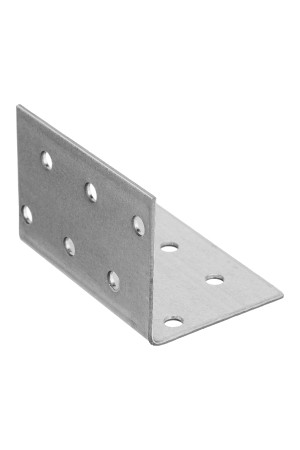 Крепежный уголок равносторонний 2 мм, KUR 40 x 40 x 60 мм Россия Сибртех