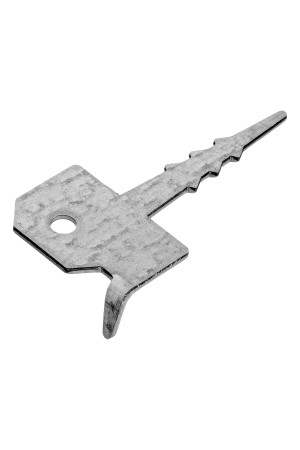Крепление террасной доски Ключ (Кляммер), 2 мм, 60мм х 30 мм, цинк Россия Сибртех