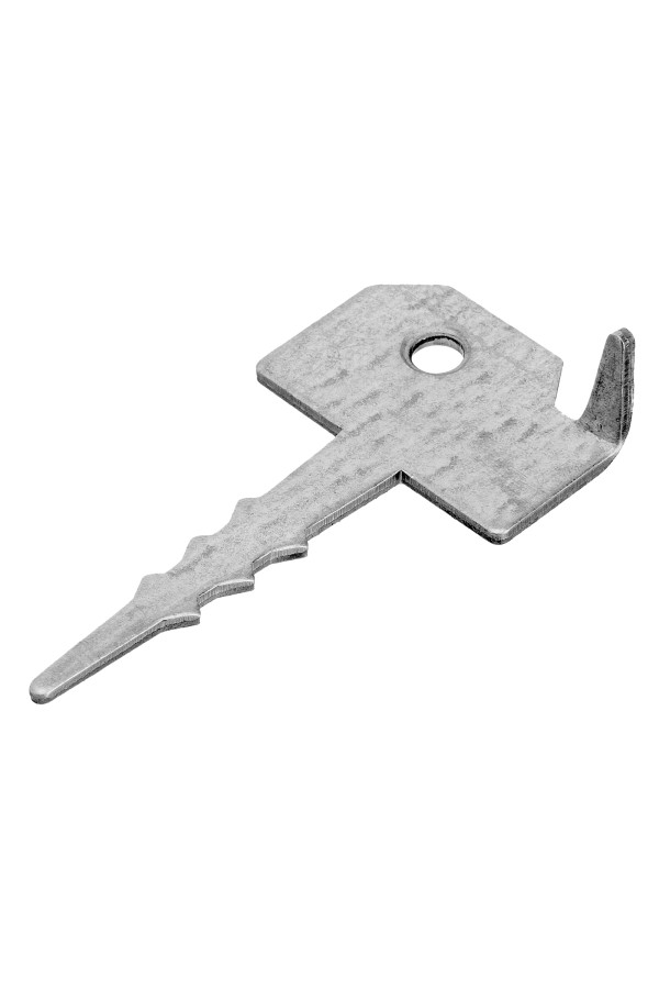 Крепление террасной доски Ключ (Кляммер) 2 мм, 60мм х 30 мм, цинк Сибртех