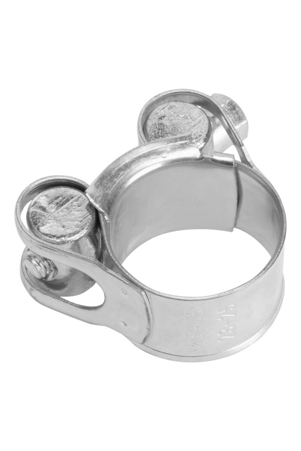 Хомуты металлические, силовые 23-25 мм, ширина 18 мм, шарнирный, W1, 2 шт Сибртех