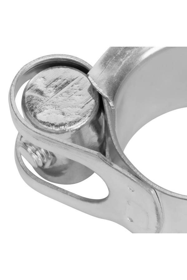 Хомуты металлические, силовые 23-25 мм, ширина 18 мм, шарнирный, W1, 2 шт Сибртех