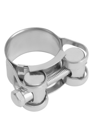 Хомуты металлические, силовые 23-25 мм, ширина 18 мм, шарнирный, W1, 2 шт Сибртех